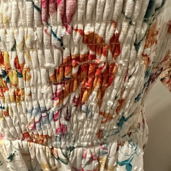 Torrid Midi Swiss Dot Shirred Dress - Picture 5 of 8